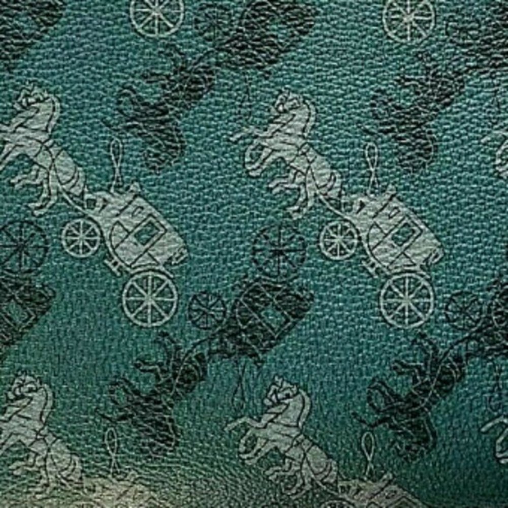 COACH Leather Viridian Green Sage Horse & Carriage Wristlet Limited Edition NWT - Picture 5 of 10